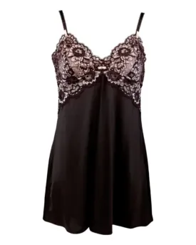 11508 Black/Pink Opulence Chemise