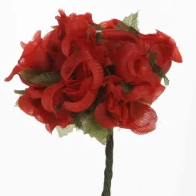 144 Artificial 3/4” Red Poly Rose Buds DIY Wedding Bouquet Flowers Craft Decoration