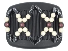 African Butterfly Hair Comb - Dalena Black 112