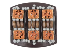 African Butterfly Thick Hair Comb - Tripla Brown 68