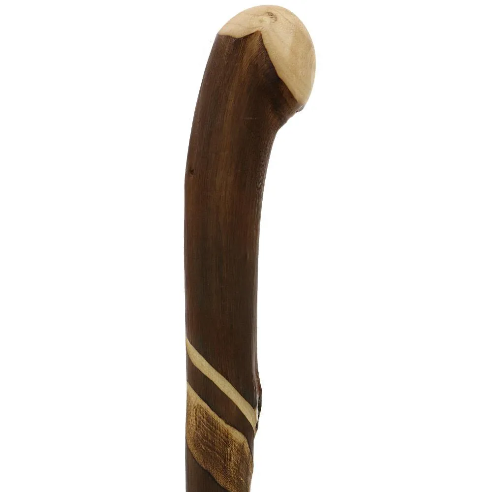 Artisan Crafted: Flamed Chestnut Shaft with Root Knobbed Handle