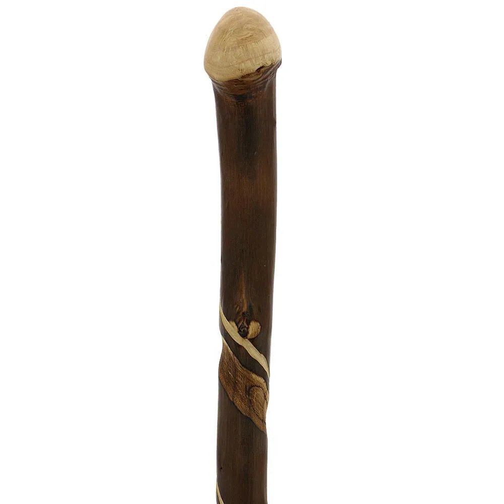 Artisan Crafted: Flamed Chestnut Shaft with Root Knobbed Handle