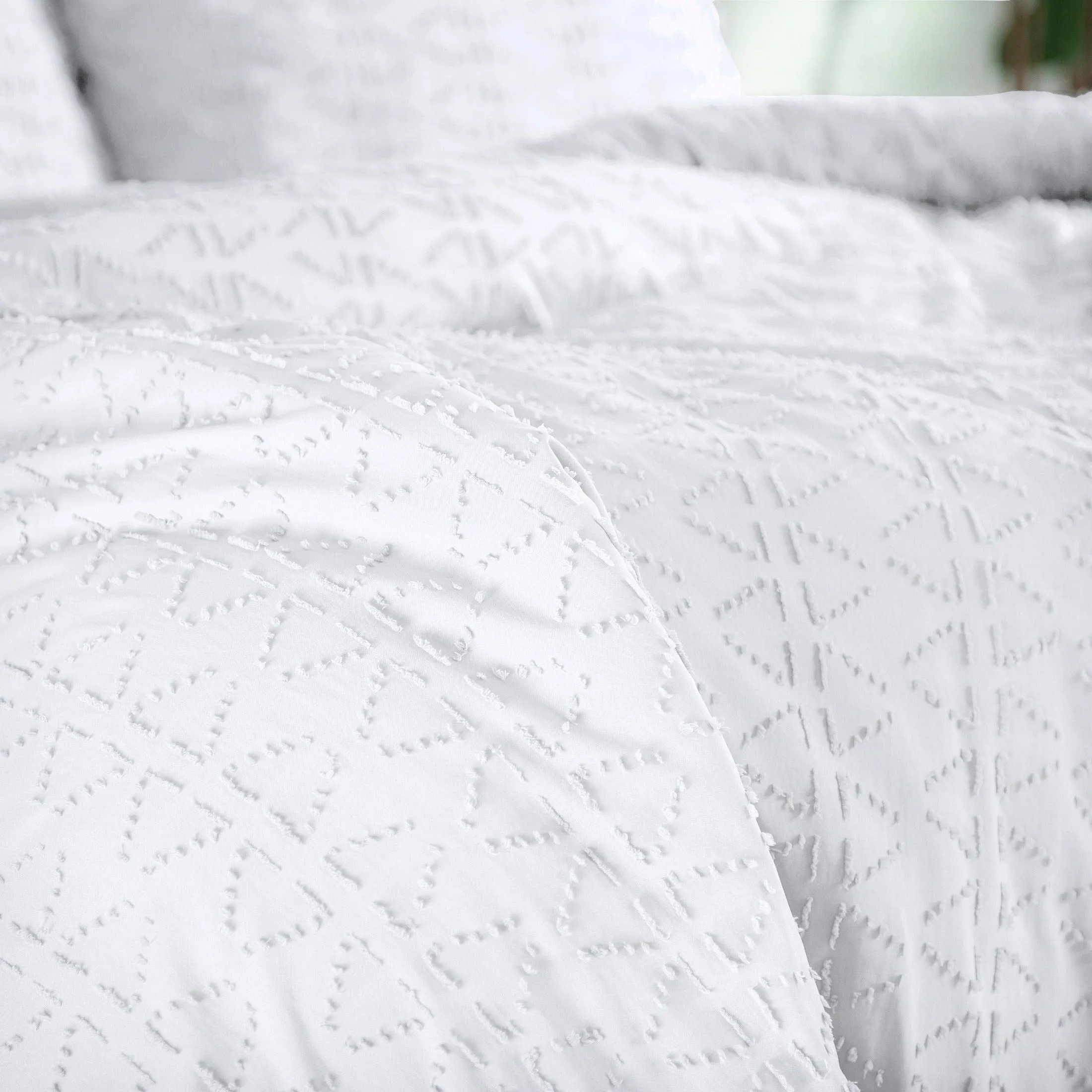 Bali Clipped Jacquard Duvet Cover Set