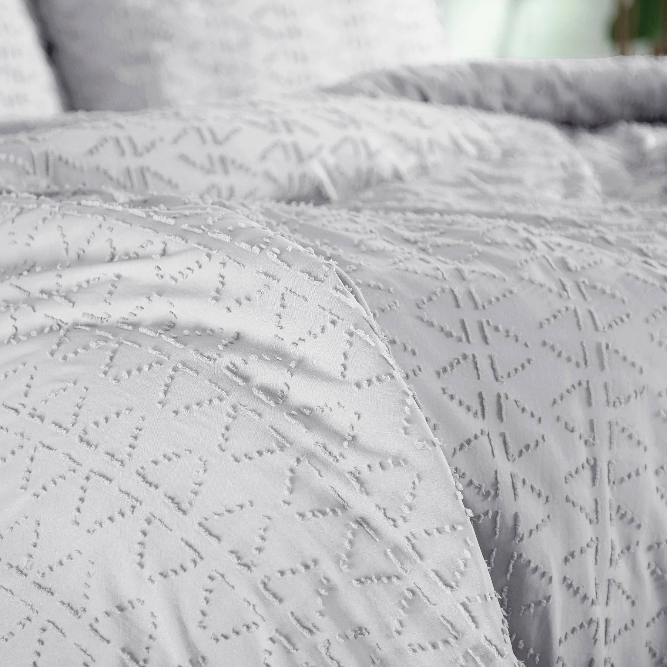 Bali Clipped Jacquard Duvet Cover Set