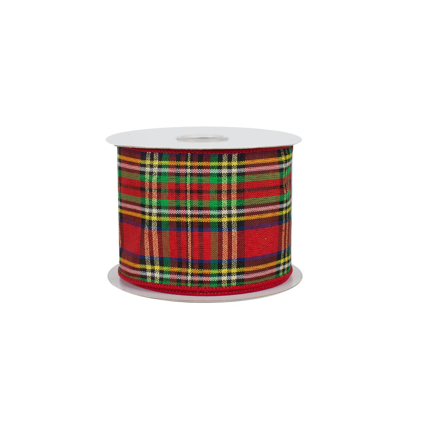 Christmas Plaid Tartan Wired Ribbon - 2 1/2" x 10 Yards