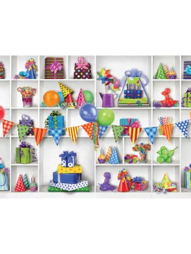 Colorful Party Day Celebration Backdrop