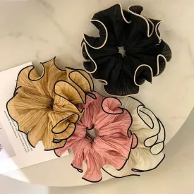 Crinkle Chiffon Scrunchies