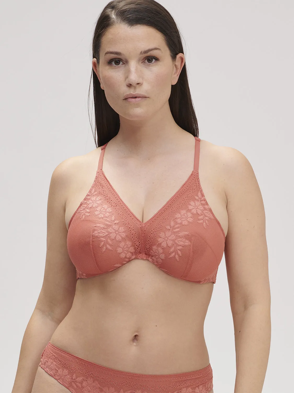 Heloise Underwire Triangle - Texas Pink