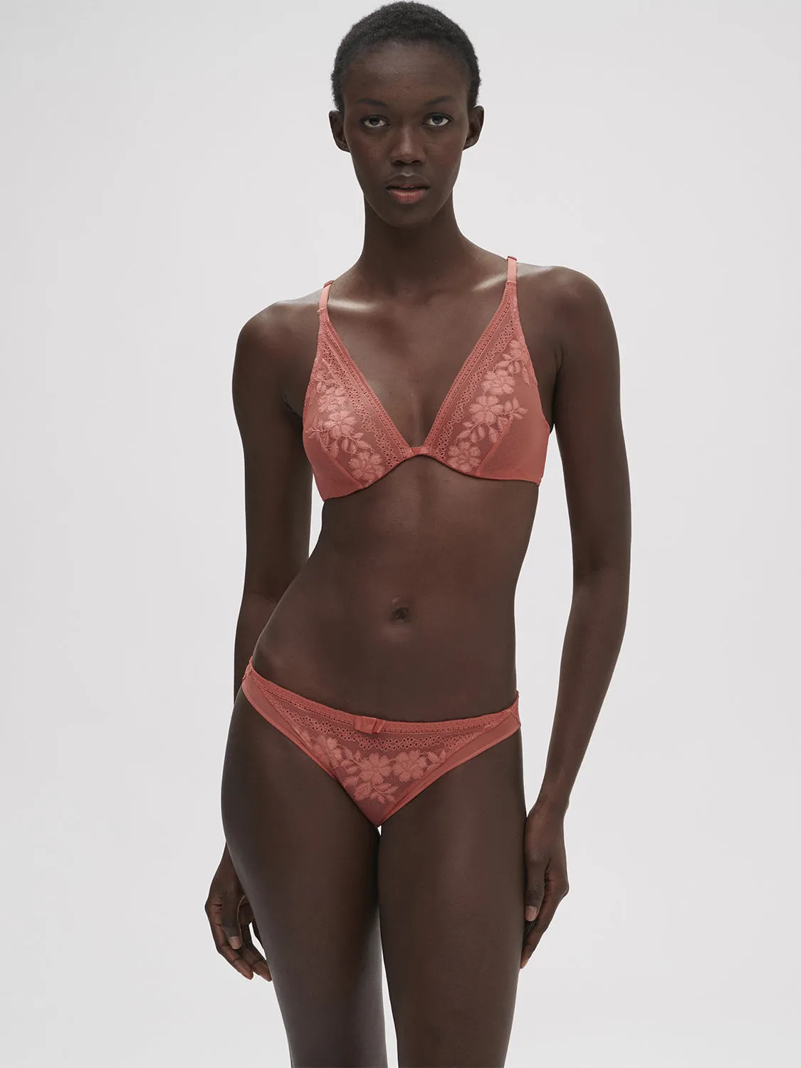 Heloise Underwire Triangle - Texas Pink