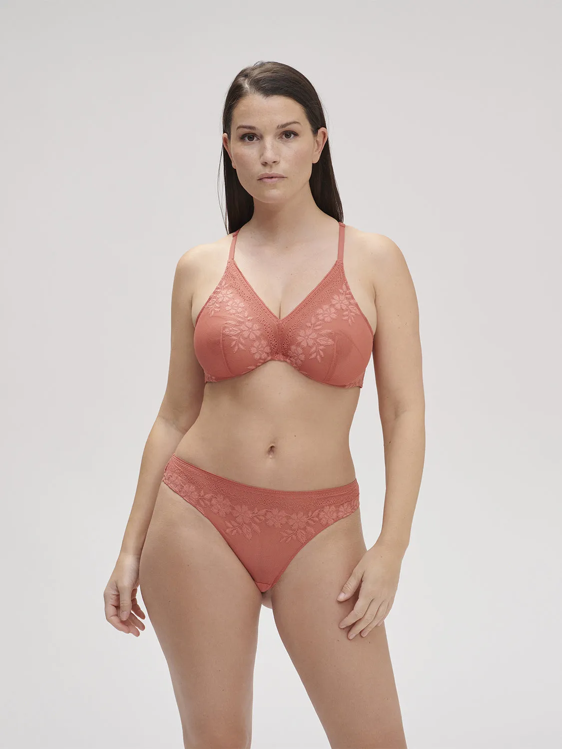 Heloise Underwire Triangle - Texas Pink