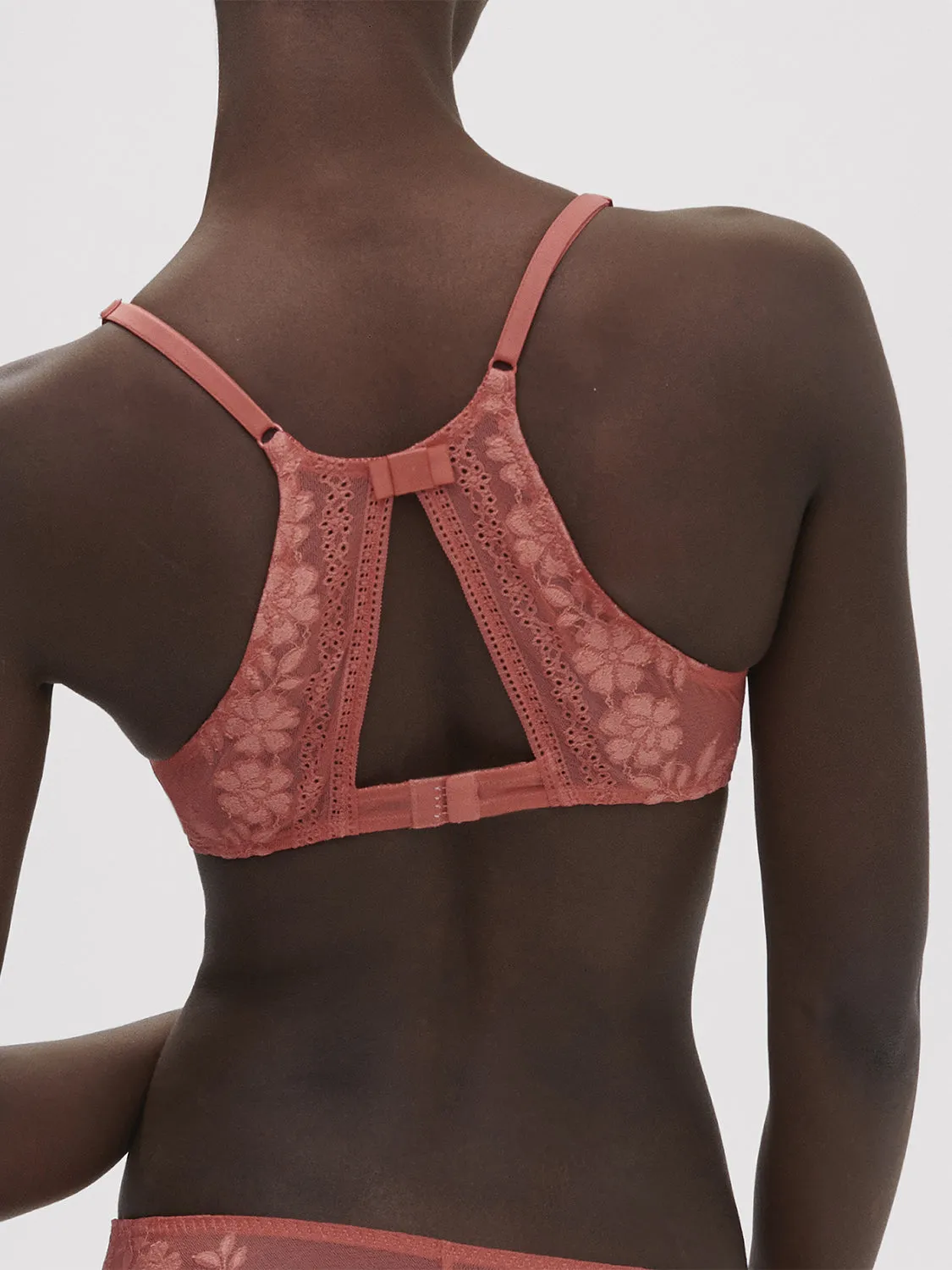 Heloise Underwire Triangle - Texas Pink