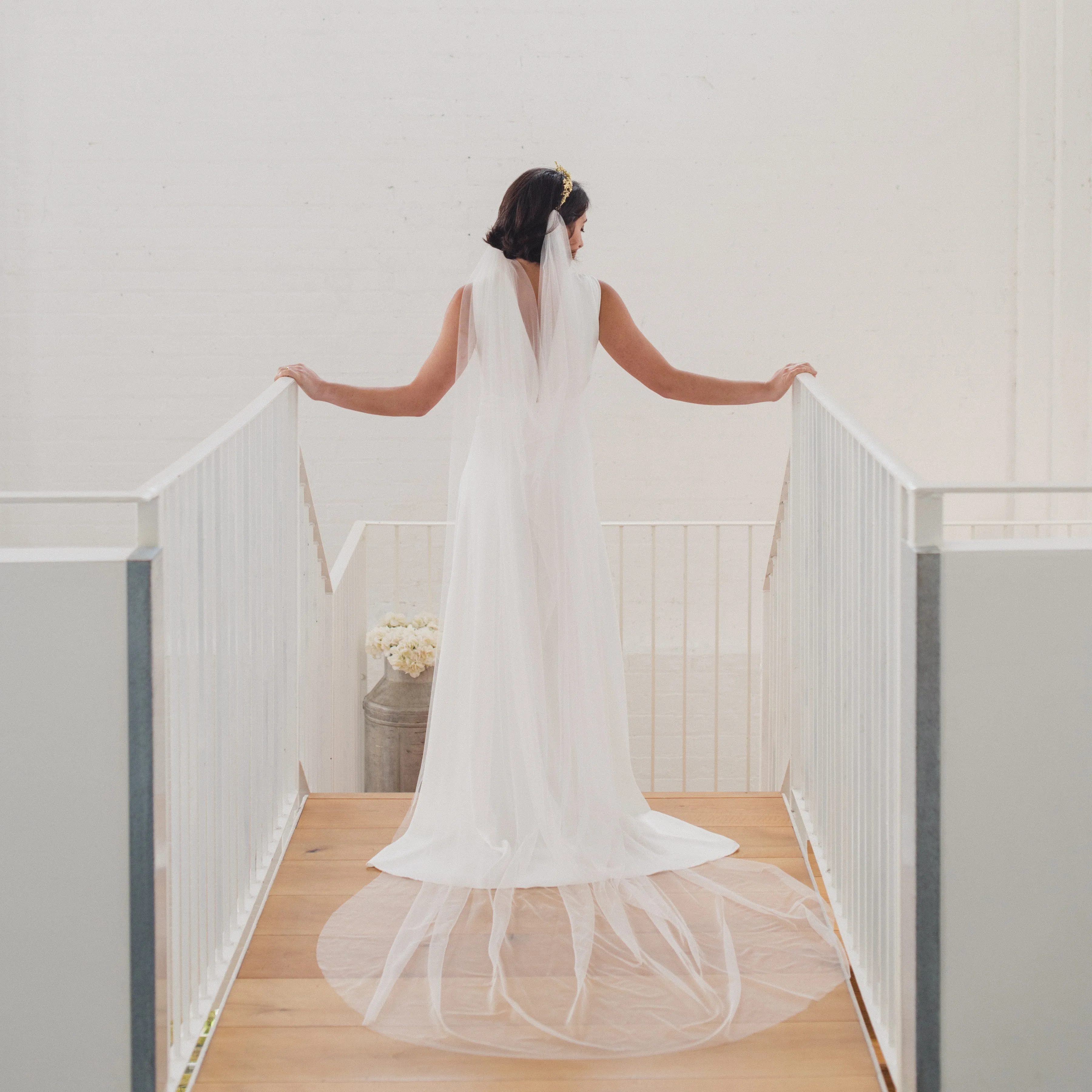 LIBERTY | Soft tulle draped veil (medium width)