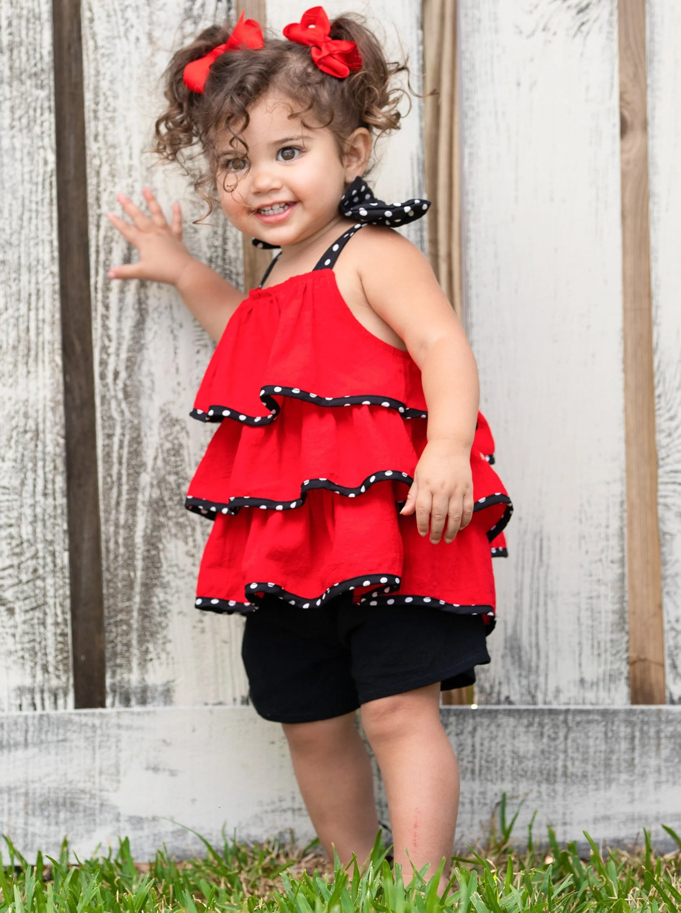 Lil Lady Bug Shorts Set