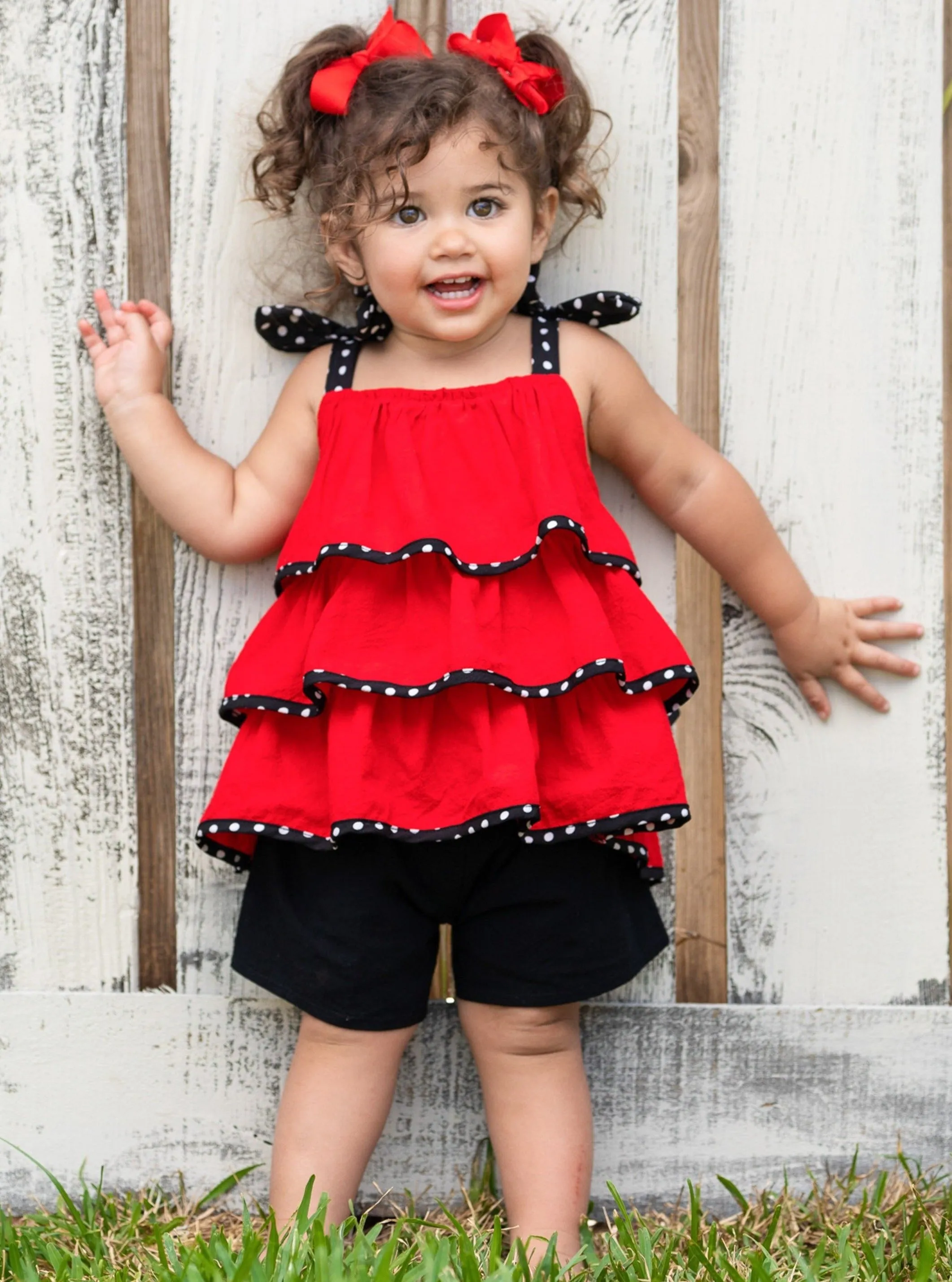 Lil Lady Bug Shorts Set