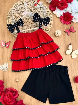 Lil Lady Bug Shorts Set