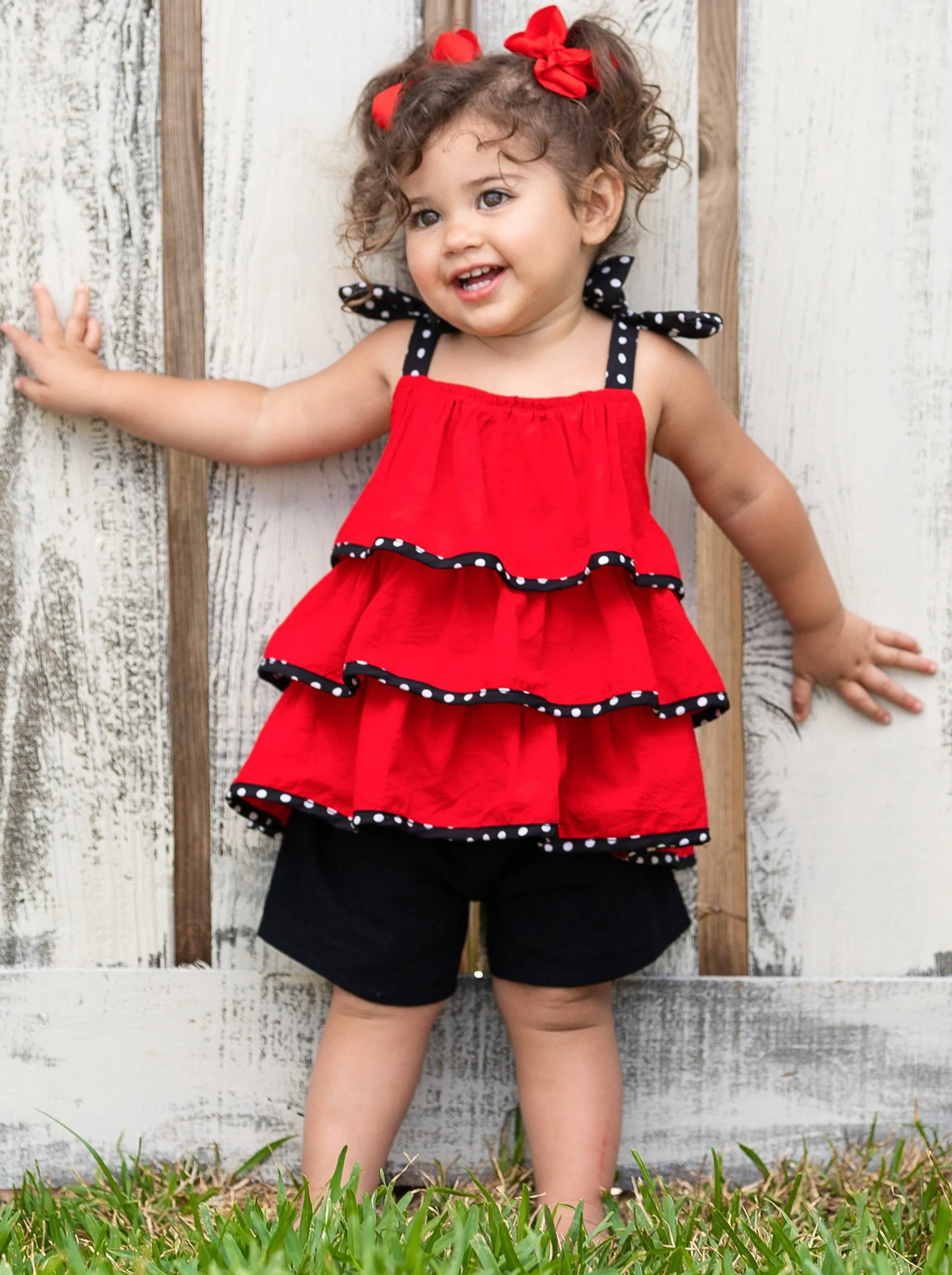 Lil Lady Bug Shorts Set