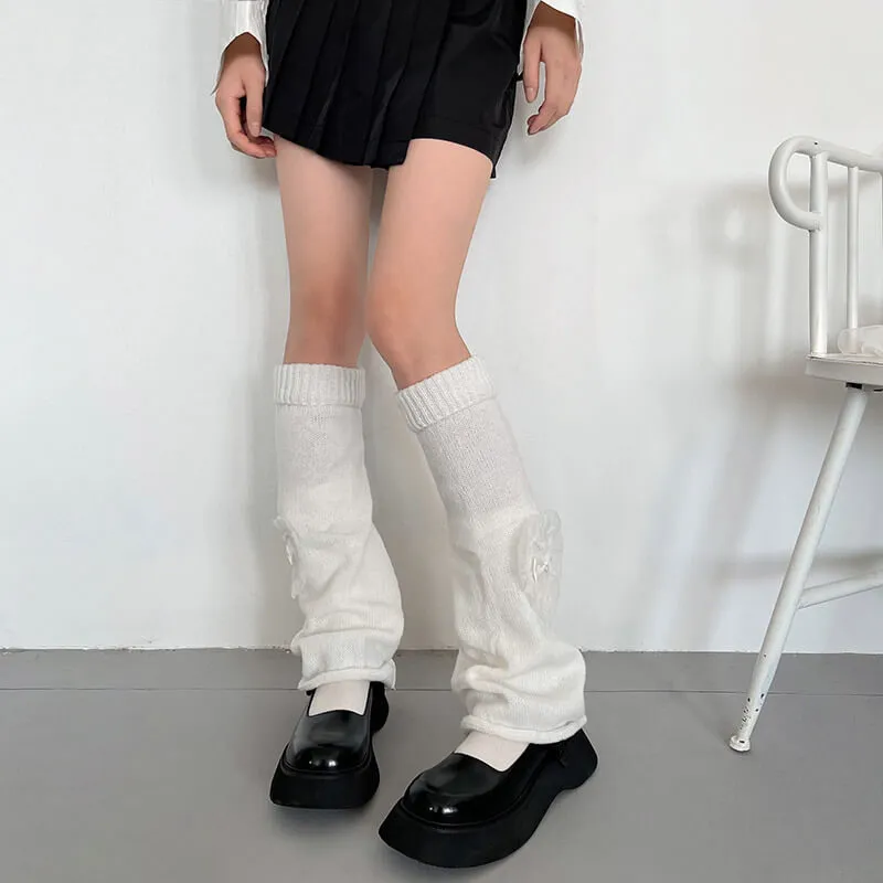 Lolita lace heart bows leg warmers