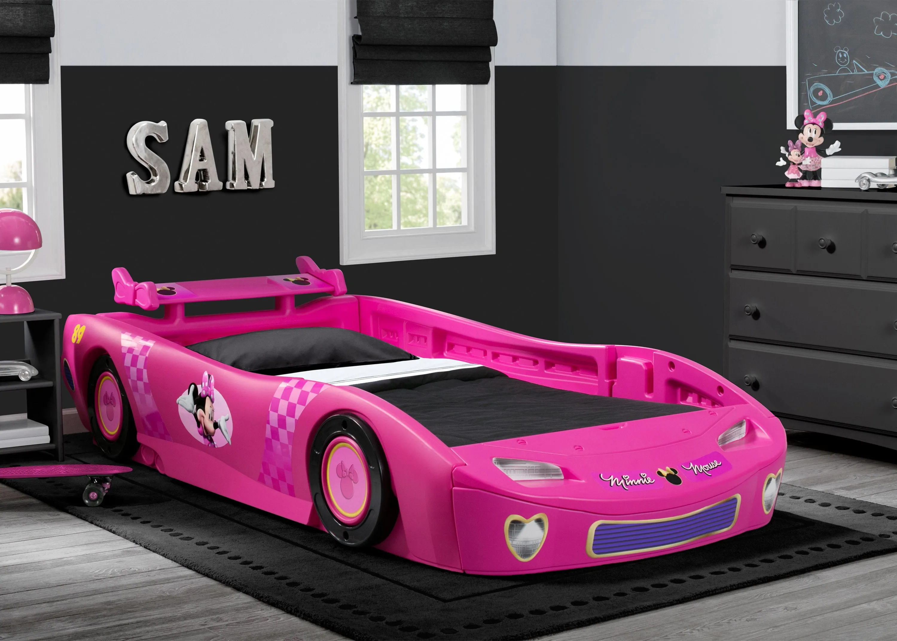 Minnie Mouse Car Twin Bed