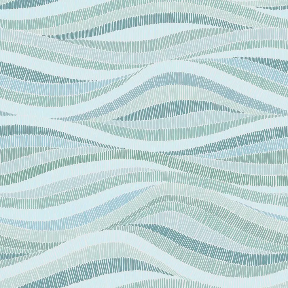 Mosaic Waves Peel and Stick Wallpaper