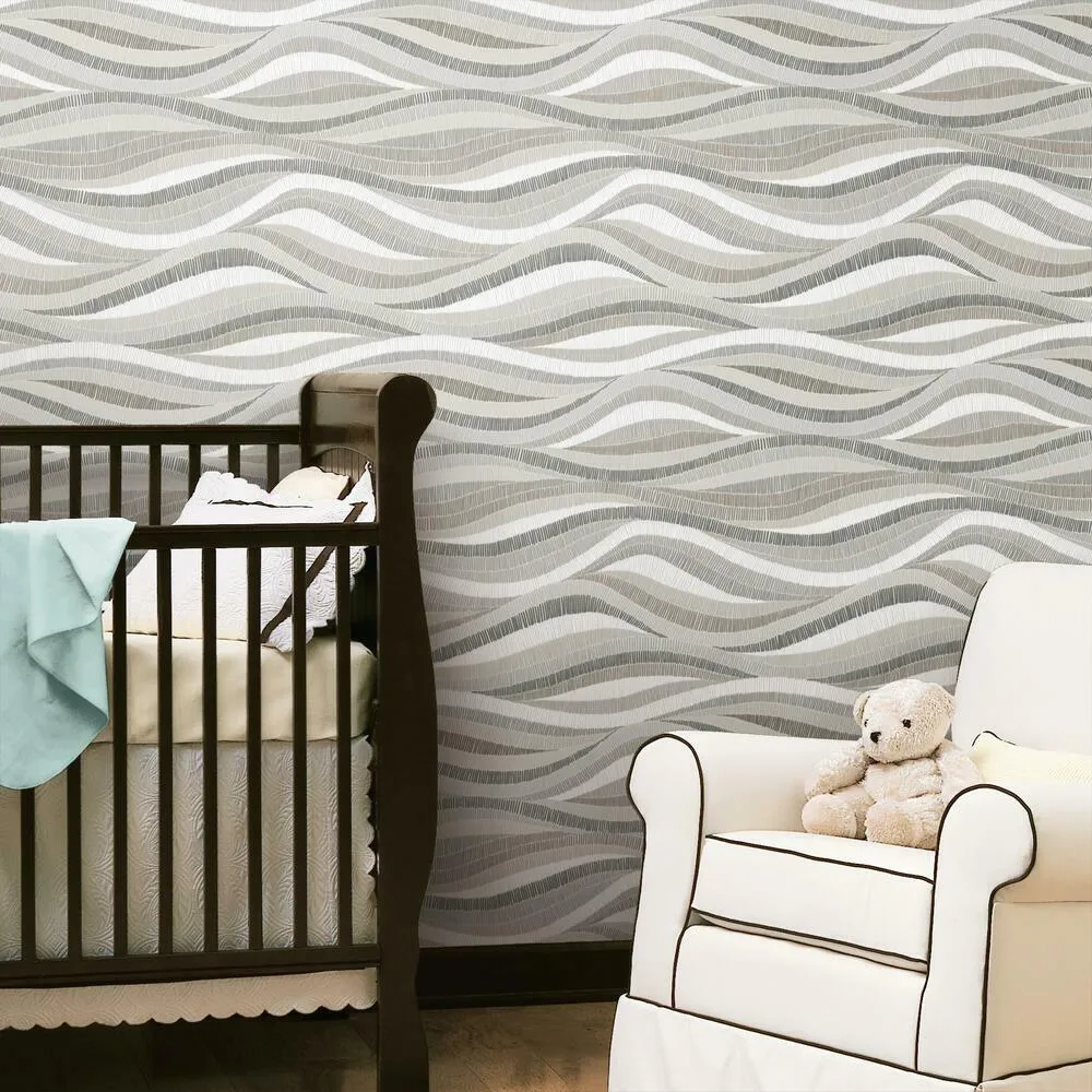 Mosaic Waves Peel and Stick Wallpaper