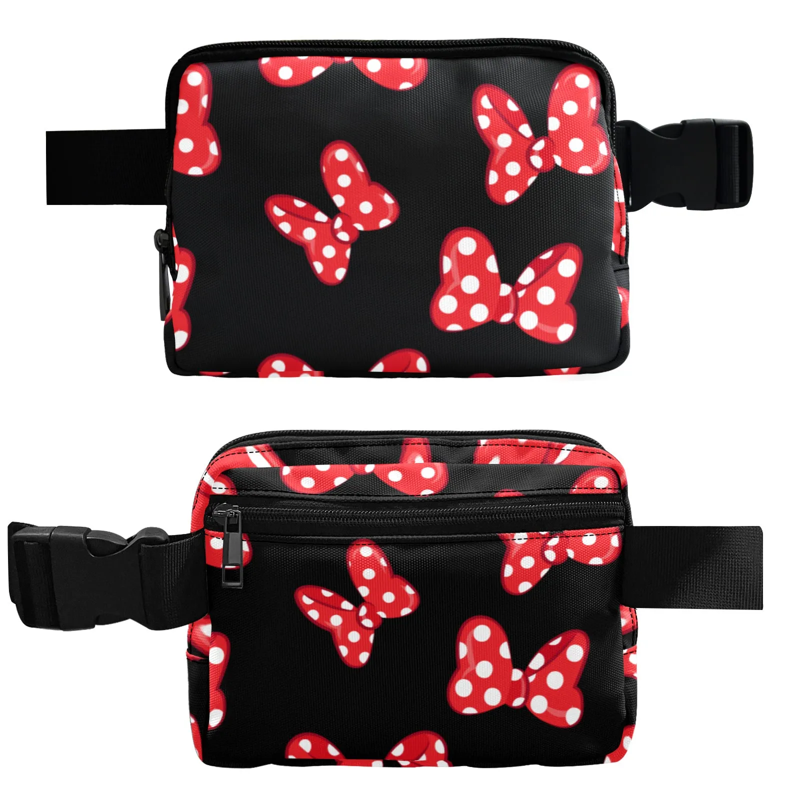 Polka Dot Bows Belt Bag