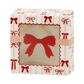 Red and Pink Bows Cookie Box