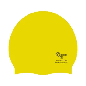 Silicone Swimming Cap for Kids/Adults | Unisex Universal Size Swimming Pool Head Cap | Yellow Colour