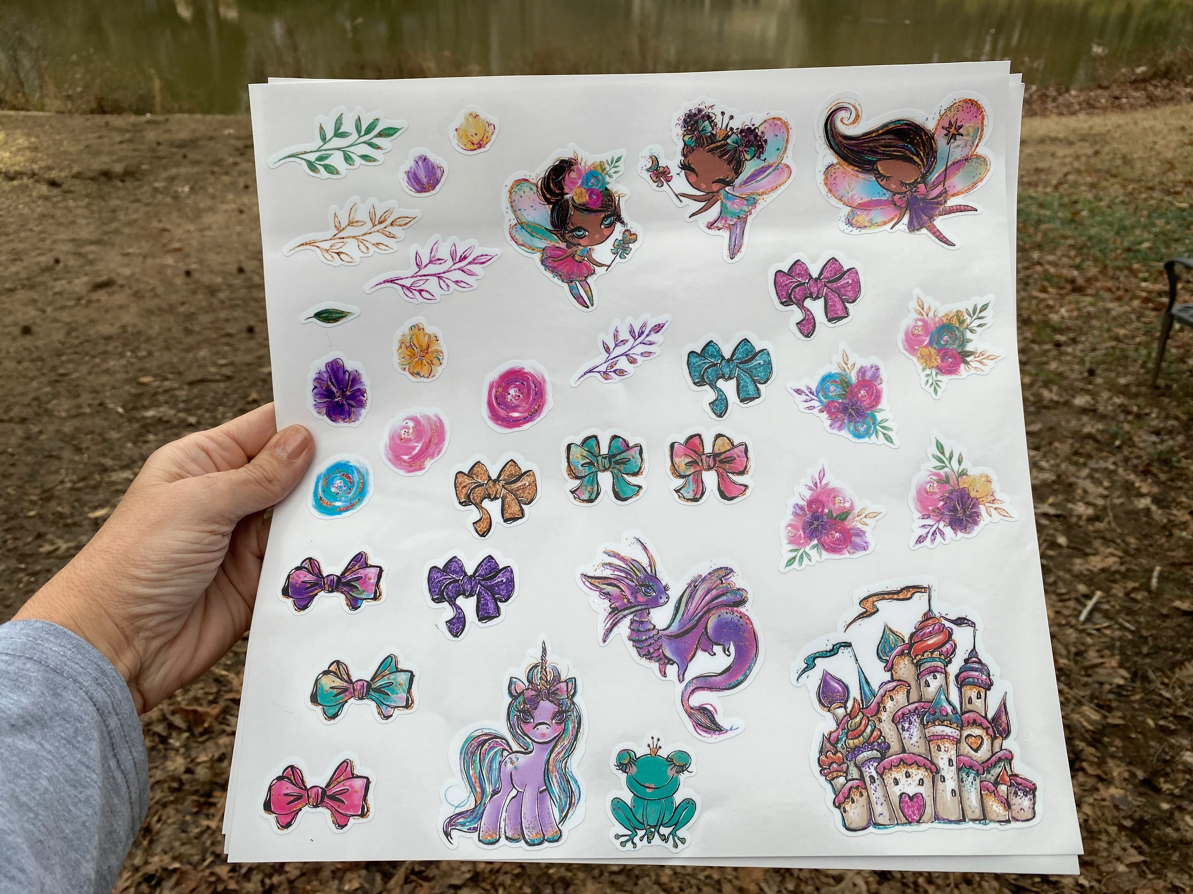 Sticker Sheet FAIRYLAND Full 12 x 12 inch Sheet