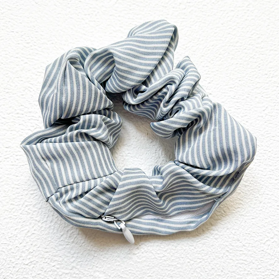 Striped Hair Scrunchies