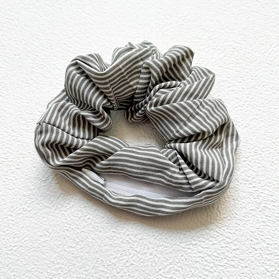 Striped Hair Scrunchies