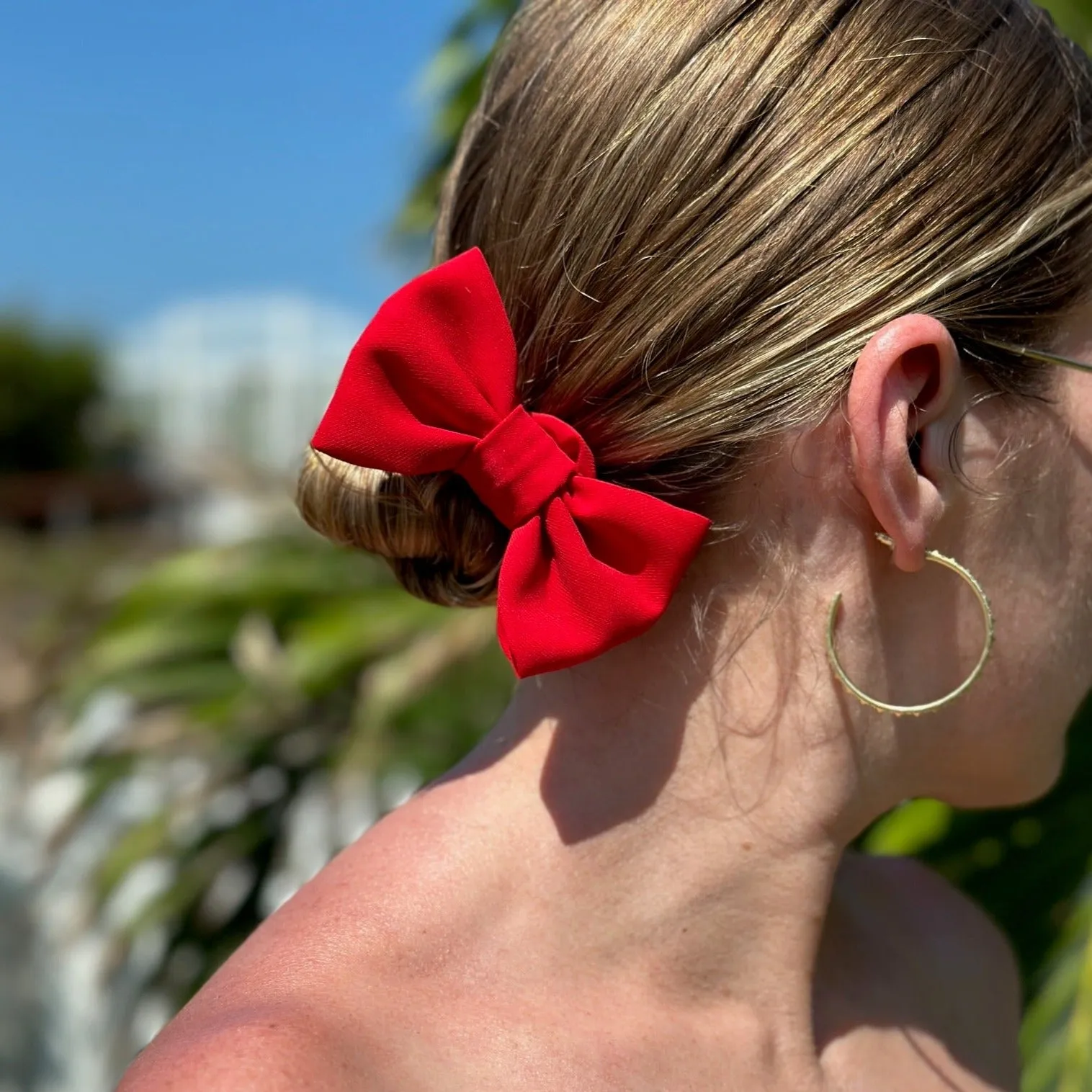 The Grace Bow | Chiffon Bow Scrunchie | Oversized Scrunchie | Luxury Designer Hair Accessories | Handmade